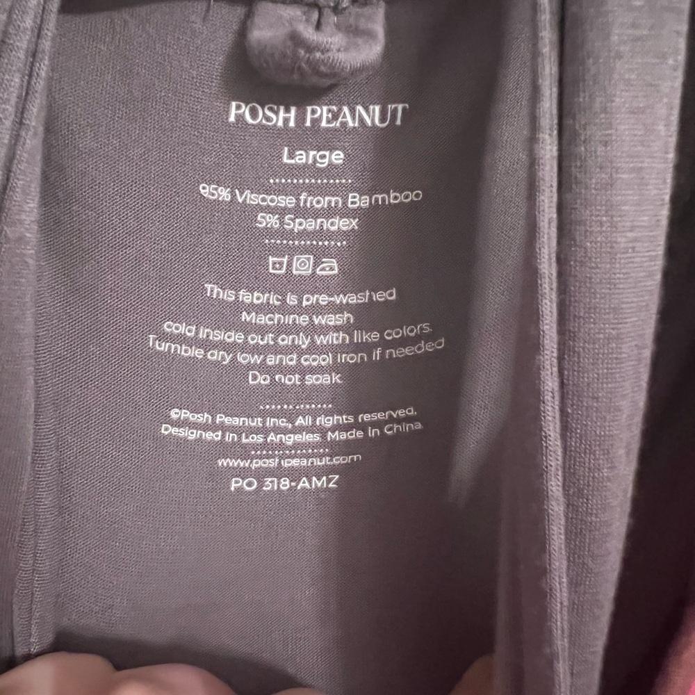 Posh Peanut bamboo robe